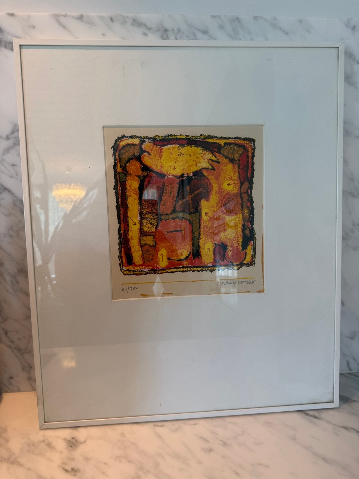 Ingelijste genummerde print van Jeroen Krabbé, Ophalen of Verzenden, Print, Print/reproductie, Achter glas