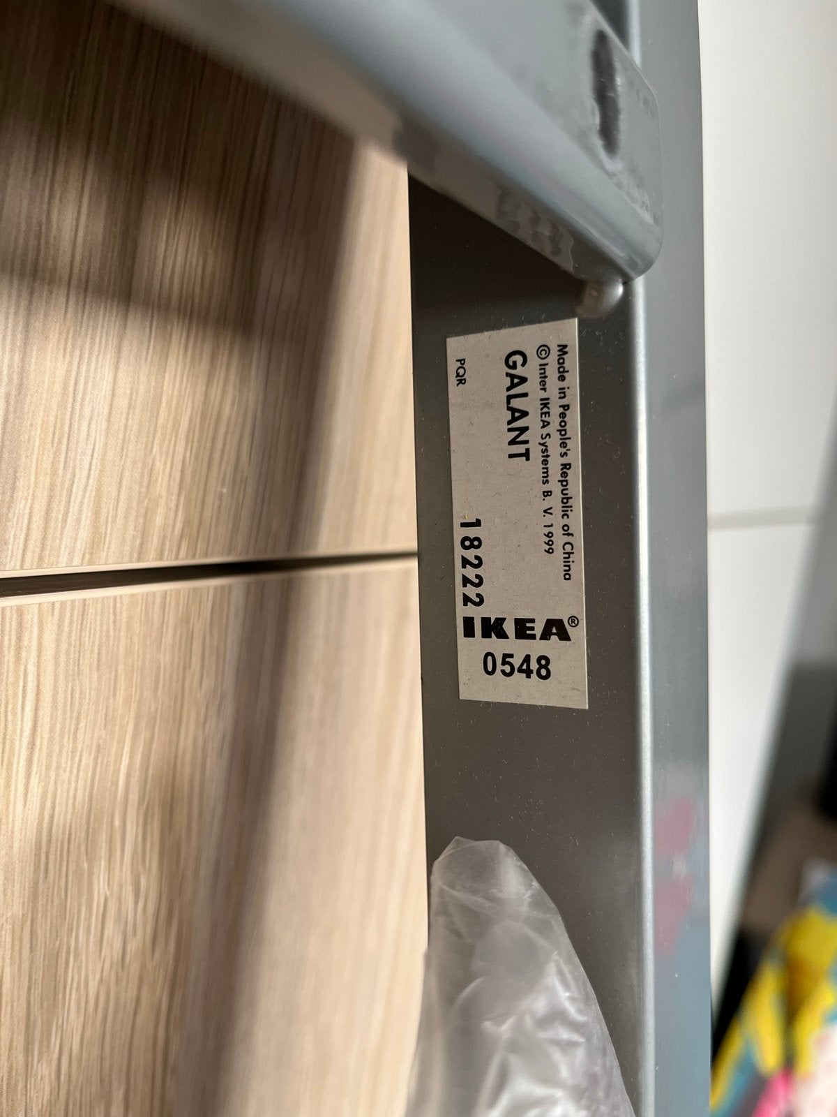 IKEA Galant Bureau - verstelbaar - Stevig en Ruim Werkblad, Ophalen, Demontabel, Gebruikt, Hout