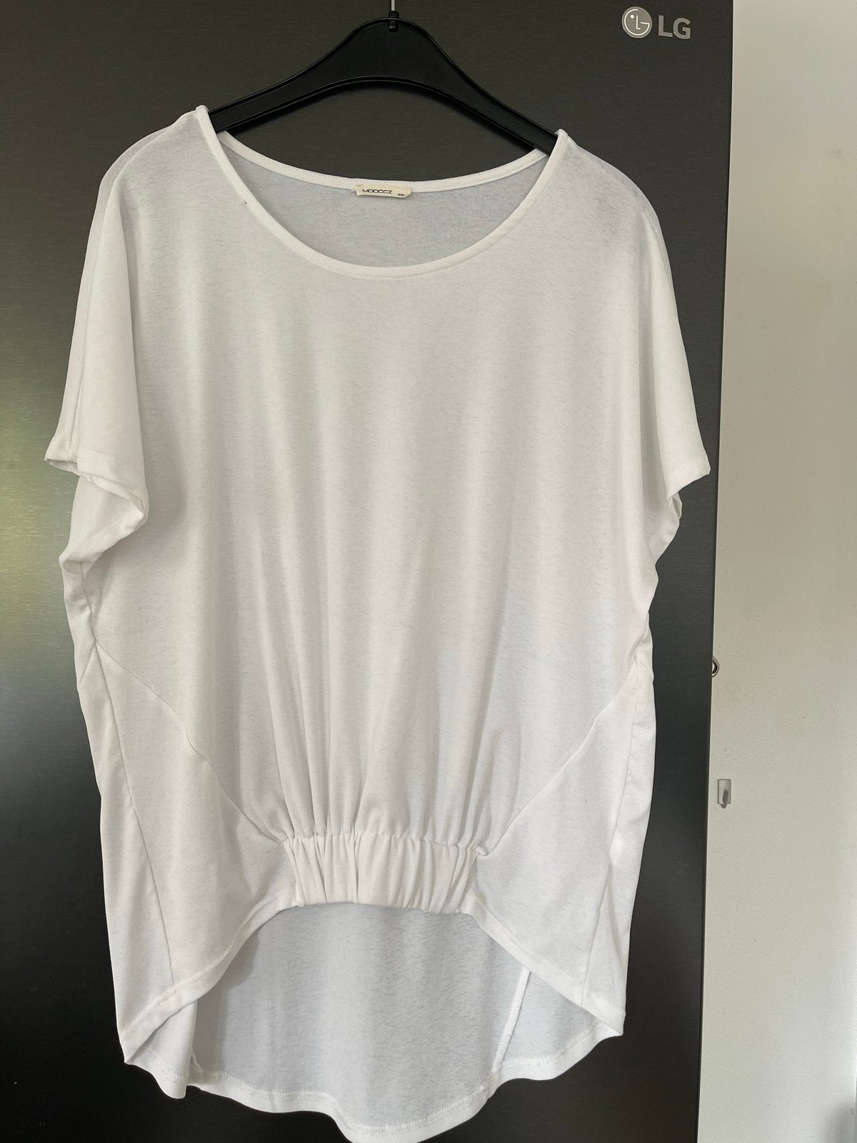 Mooie witte MOOCCI top, maat S/M, Kleding | Dames, T-shirts, Zo goed als nieuw, Maat 36 (S), Wit, Korte mouw, Ophalen of Verzenden