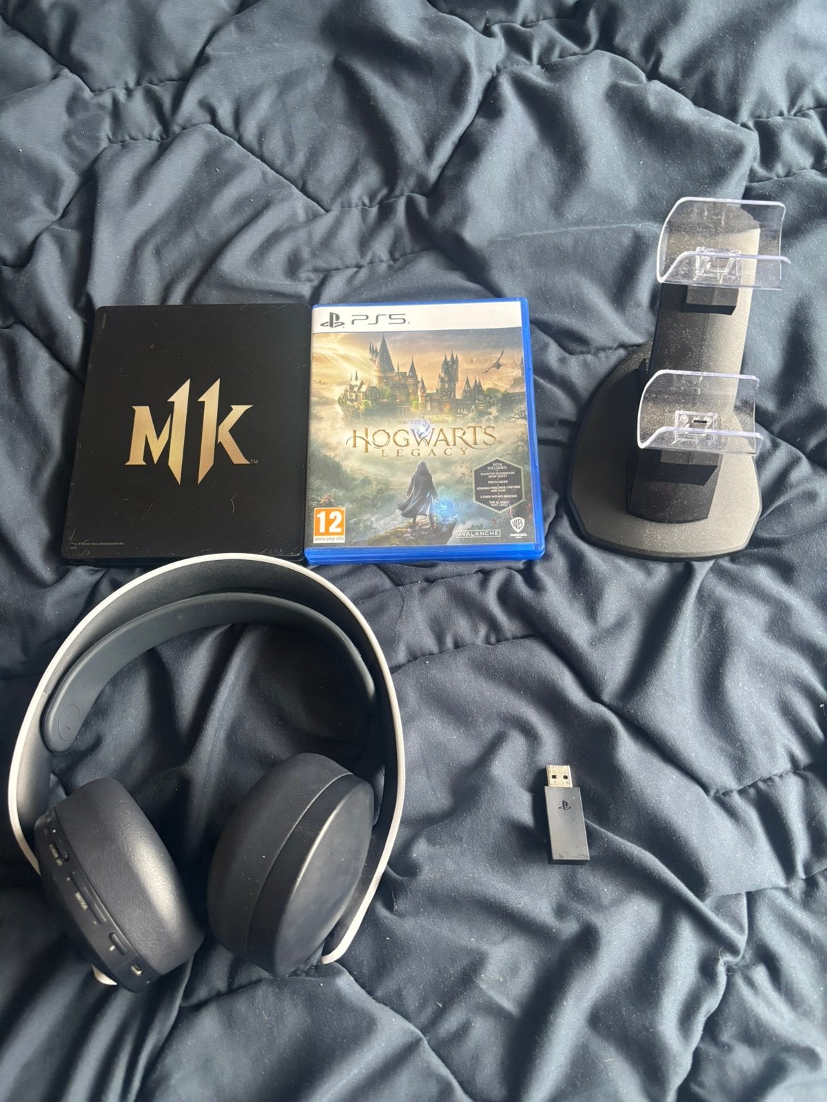 Mooie PS5 bundle mx11,Sony Pulse 3D Headset,  Hogwarts Lega, Ophalen of Verzenden, Zo goed als nieuw