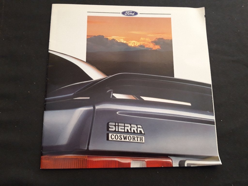 Folder Ford Sierra Cosworth modeljaar 1988, Ophalen of Verzenden, Zo goed als nieuw, Ford