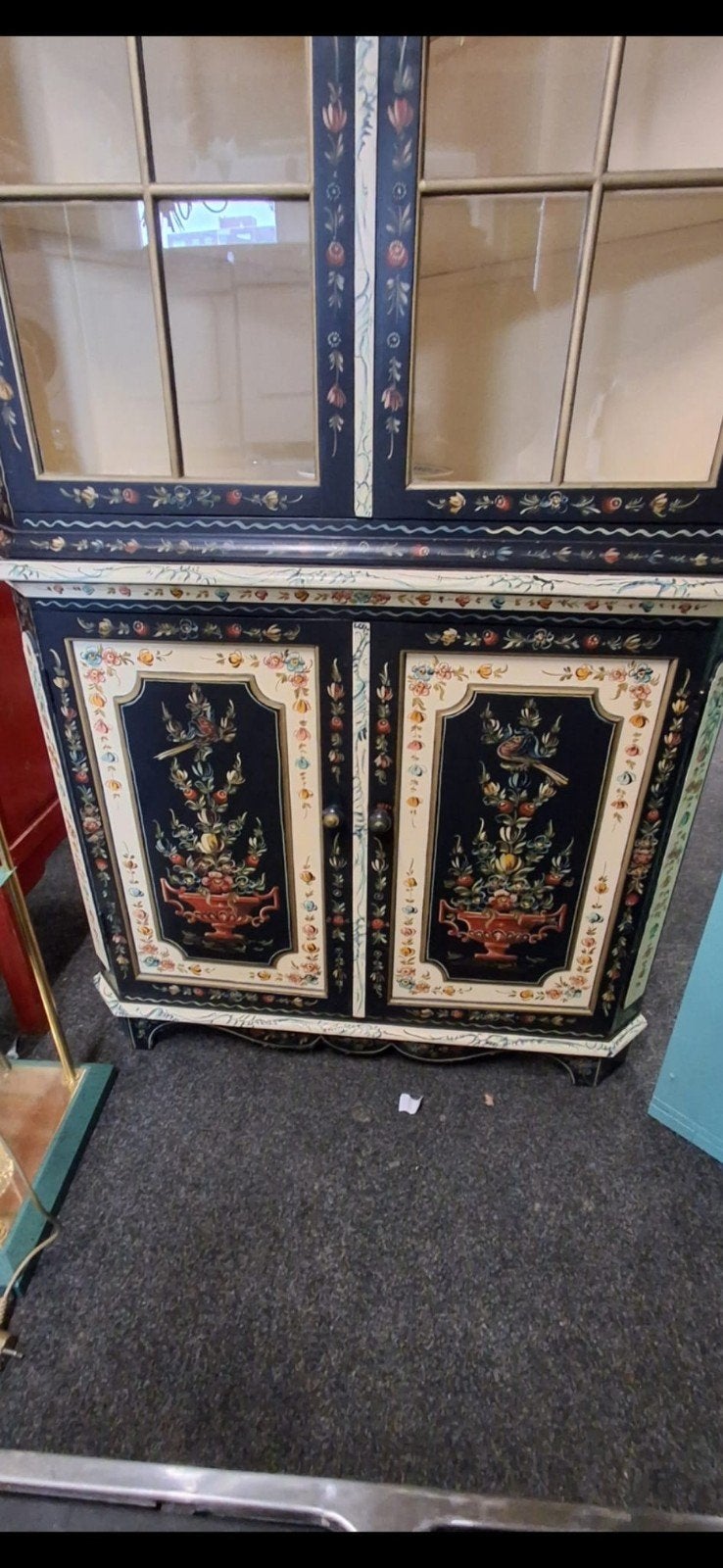 Prachtige Hindelooper hoekkast, Antiek en Kunst, Antiek | Meubels | Kasten, Ophalen