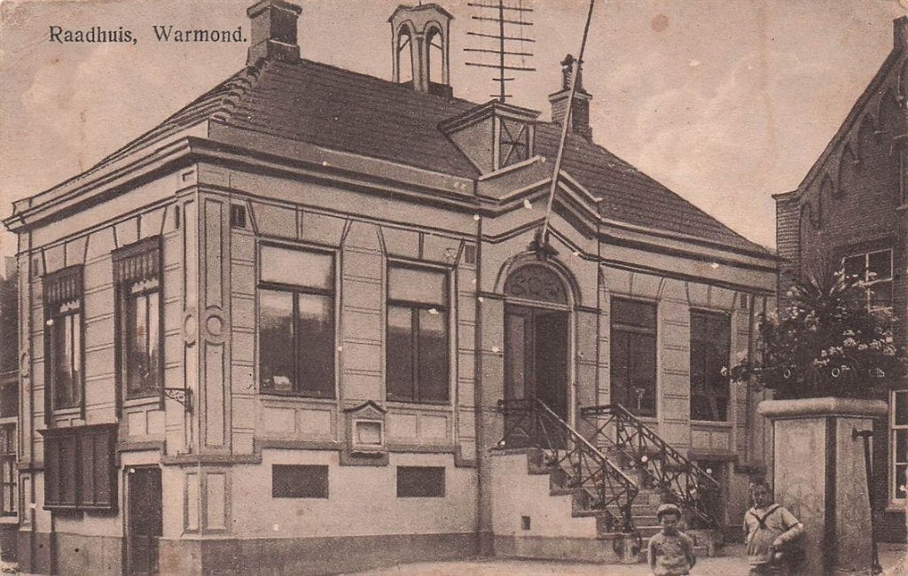 703-461-033 Raadhuis Warmond, Ophalen of Verzenden, Voor 1920, Zuid-Holland
