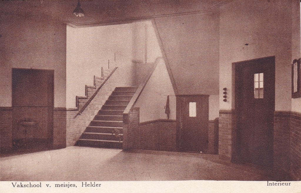 (Den) Helder. Vakschool voor meisjes, - Interieur. **, Verzenden, Voor 1920, Ongelopen, Noord-Holland