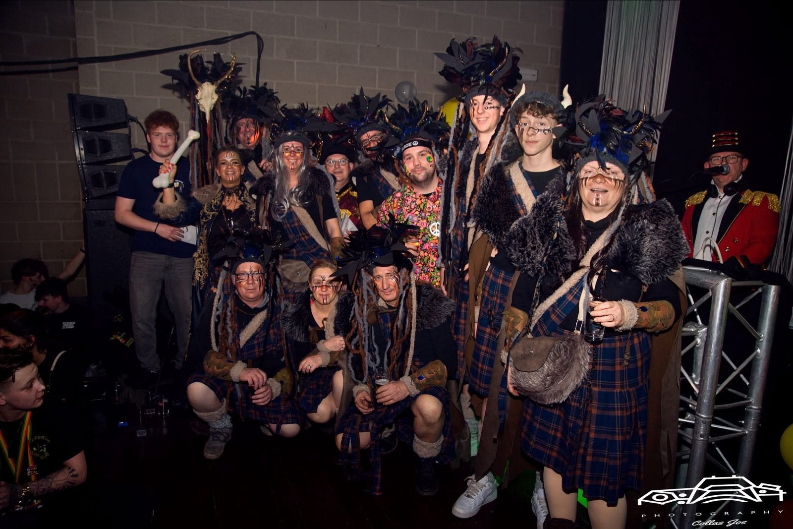 Schotse Kilt en Accessoires - Carnavalskleding, Ophalen, Gebruikt, Pak of Jurk
