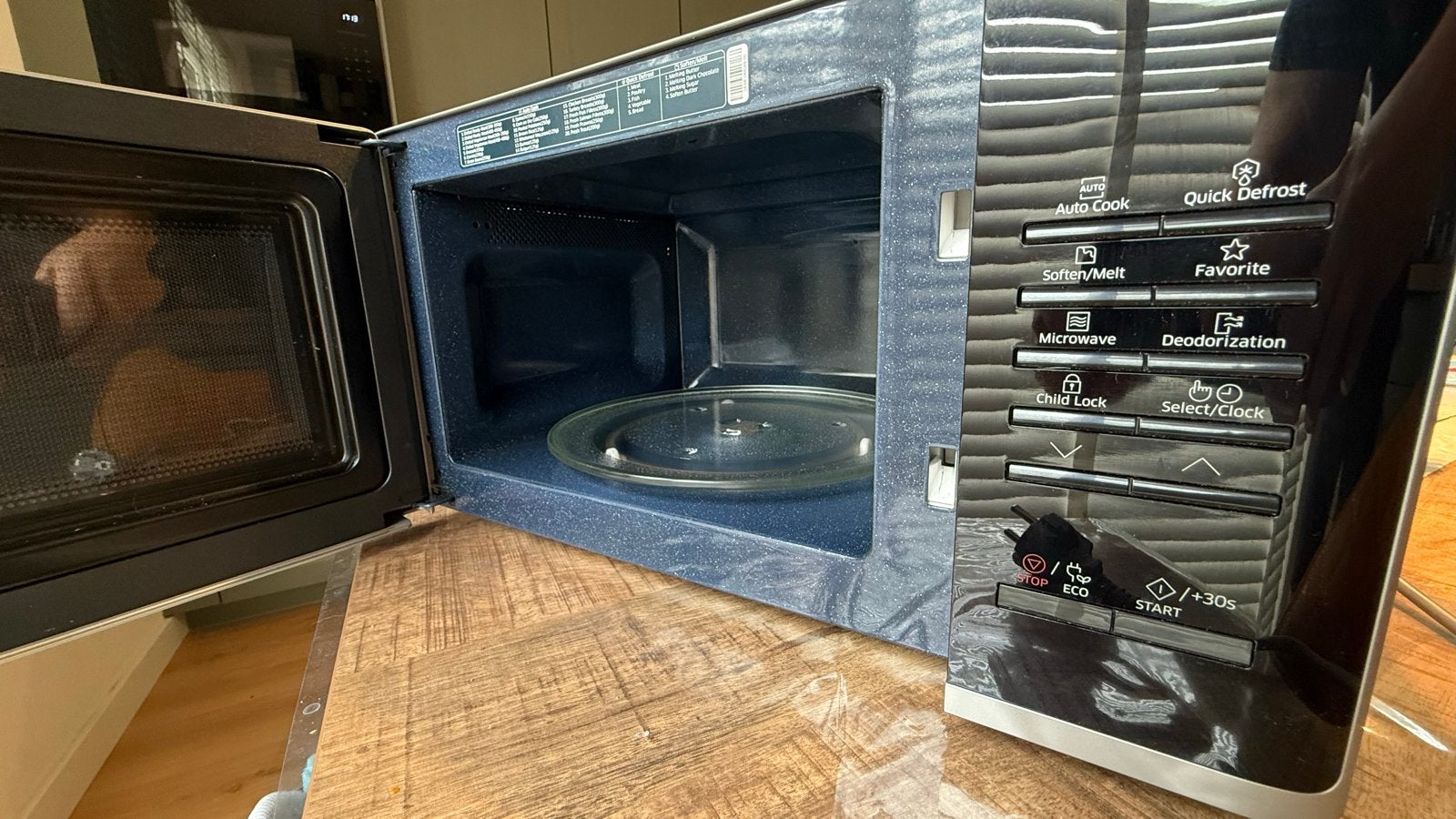 Samsung Magnetron, Witgoed en Apparatuur, Magnetrons, Gebruikt, Vrijstaand, Magnetron, 45 tot 60 cm, Draaiplateau, Ophalen