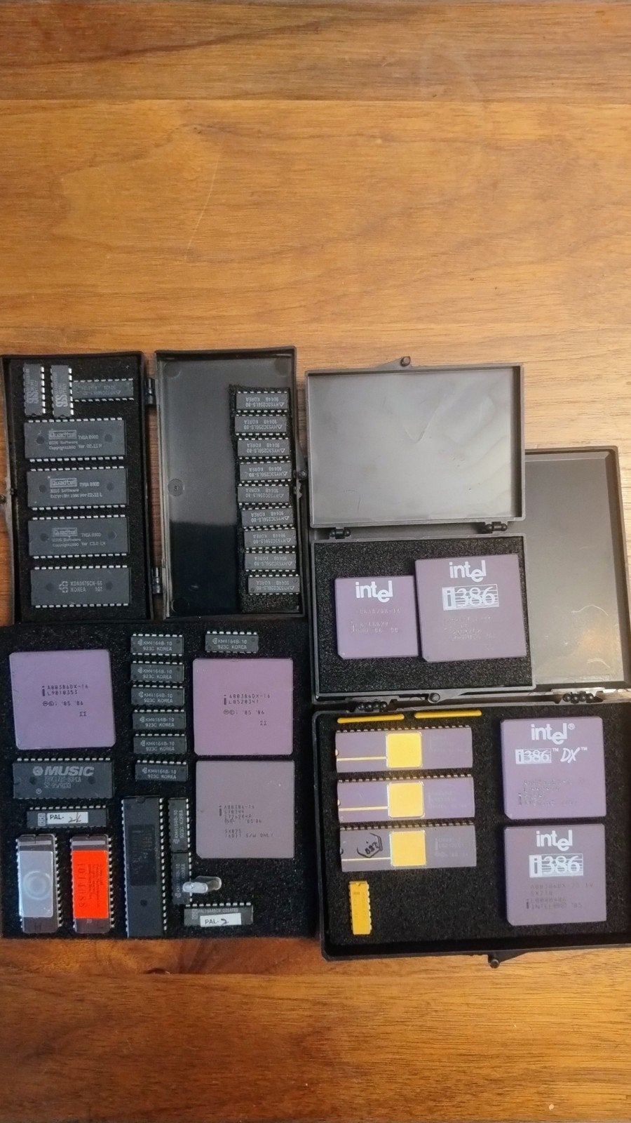 vintage Intel processors & chips (386DX, 8087 Gold, RAM & BI, Computers en Software, Ophalen of Verzenden