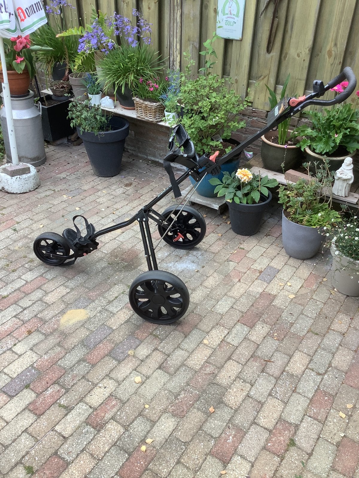 Trolley 3 Wheel, Sport en Fitness, Ophalen, Gebruikt, Golfkar