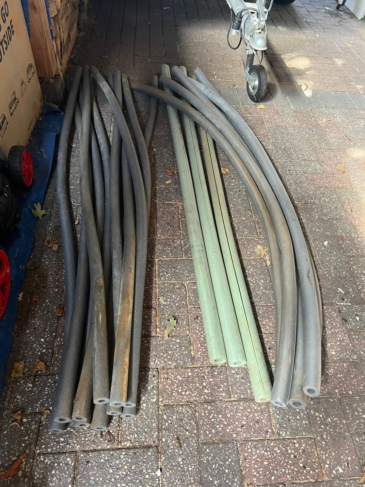 Isolatie buizen 15 en 22mm, Overige materialen, Zo goed als nieuw, 15 m² of meer, Ophalen