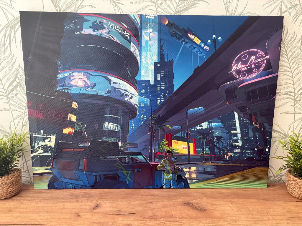 Cyberpunk 2077 Canvas Print, Ophalen