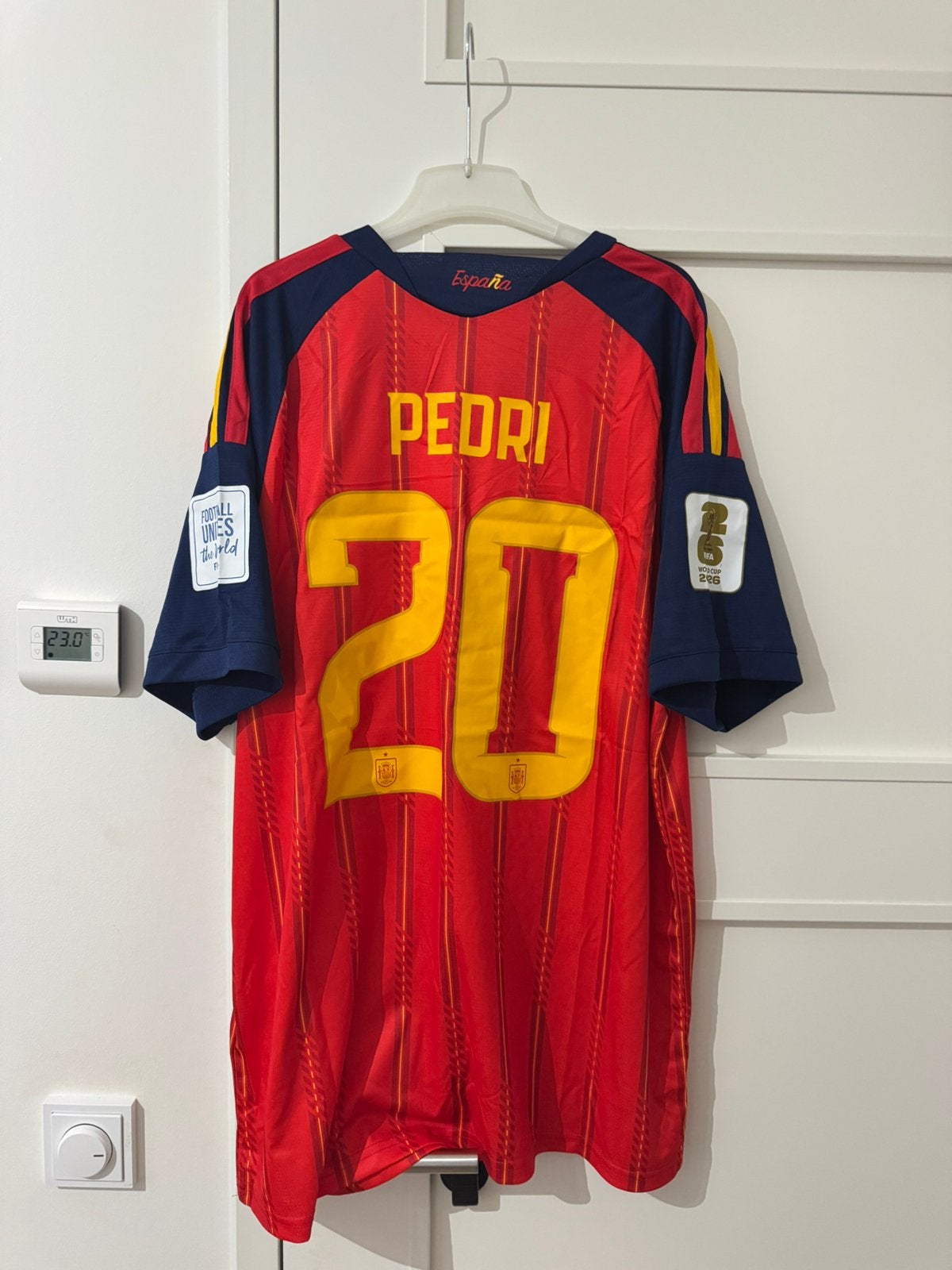 Pedri Wk finale shirt - Fans versie, Sport en Fitness, Groter dan maat XL, Ophalen of Verzenden, Nieuw, Shirt