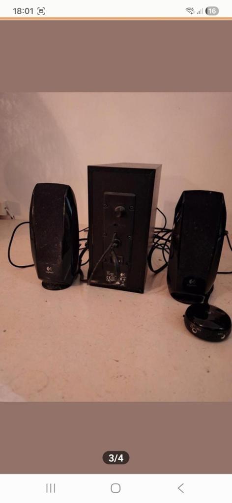 Logitech 2.1 Speakerset met Subwoofer, Audio, Tv en Foto, Luidsprekers, Overige merken, Gebruikt, Ophalen of Verzenden, Complete surroundset