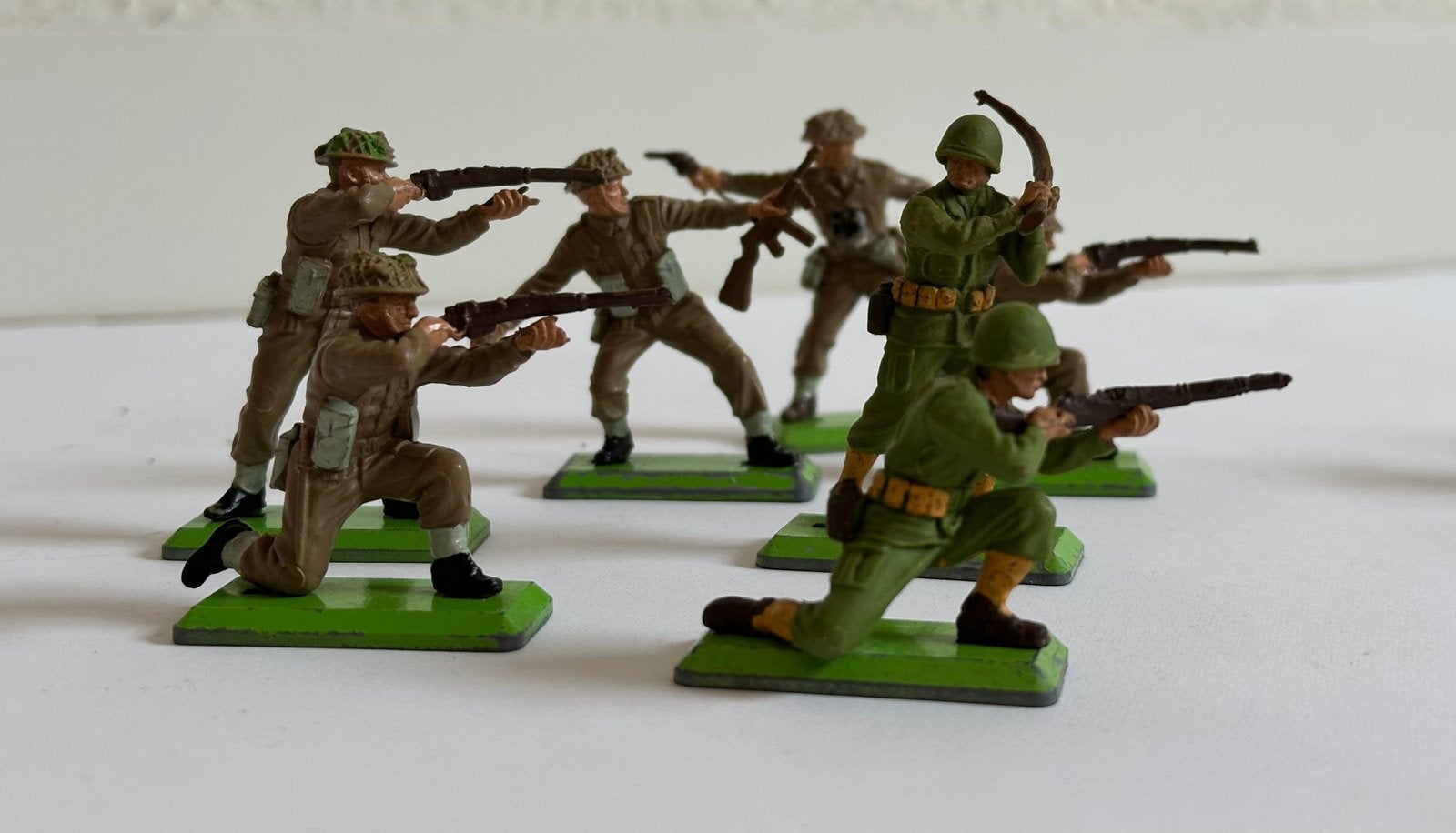 Vintage Britains soldaten., Ophalen of Verzenden, Gebruikt