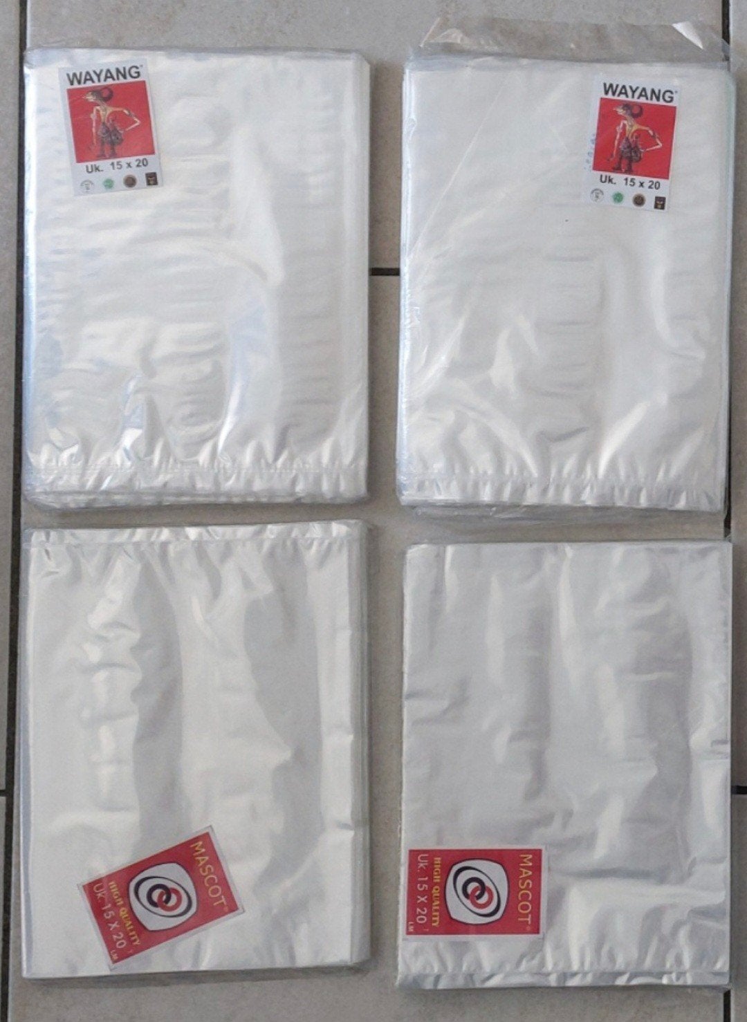 Plastic zakken 5 pakjes Afm: 15x20cm voor €15, Huis en Inrichting, Ophalen of Verzenden, Nieuw