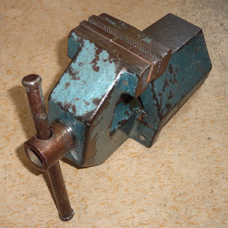 Bankschroef Zeulenroda Stahlwerke 7 kg, Ophalen of Verzenden, Gebruikt, 70 tot 120 cm, Bankschroef
