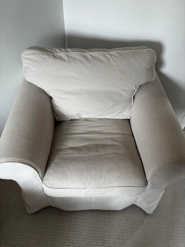 IKEA Ektorp fauteuil, Huis en Inrichting, Ophalen, Zo goed als nieuw, Stof, 75 tot 100 cm