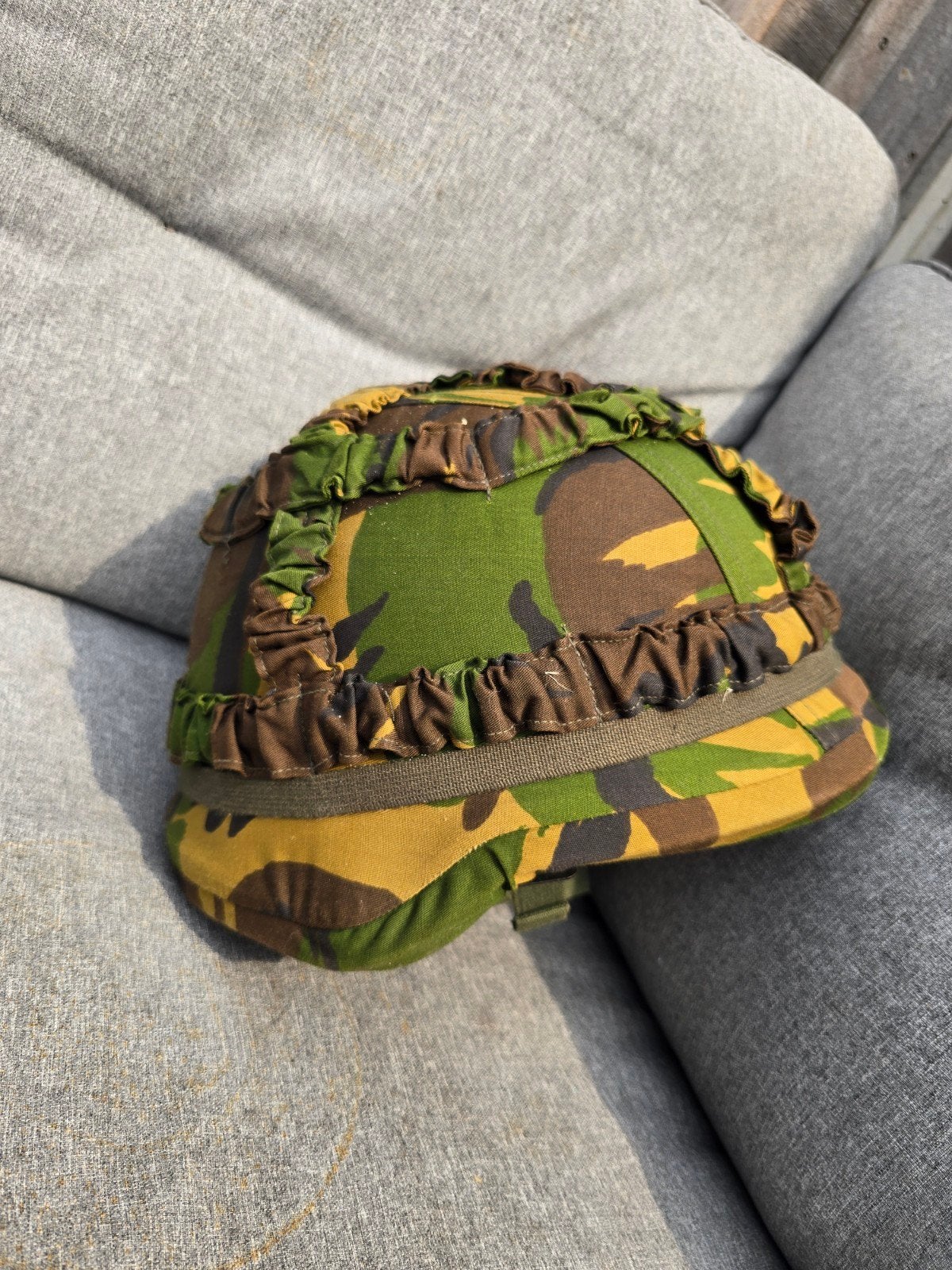 M95 kevlar gevechtshelm met overtrek | maat L, Verzamelen, Ophalen of Verzenden, Landmacht, Nederland, Helm of Baret