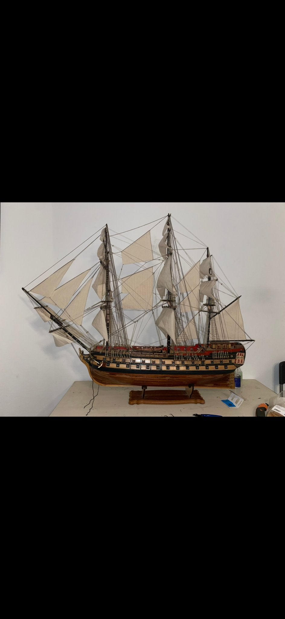 Gedetailleerd scheepsmodel - Historisch zeilschip, Ophalen, Zo goed als nieuw, Groter dan 1:32, Overige merken