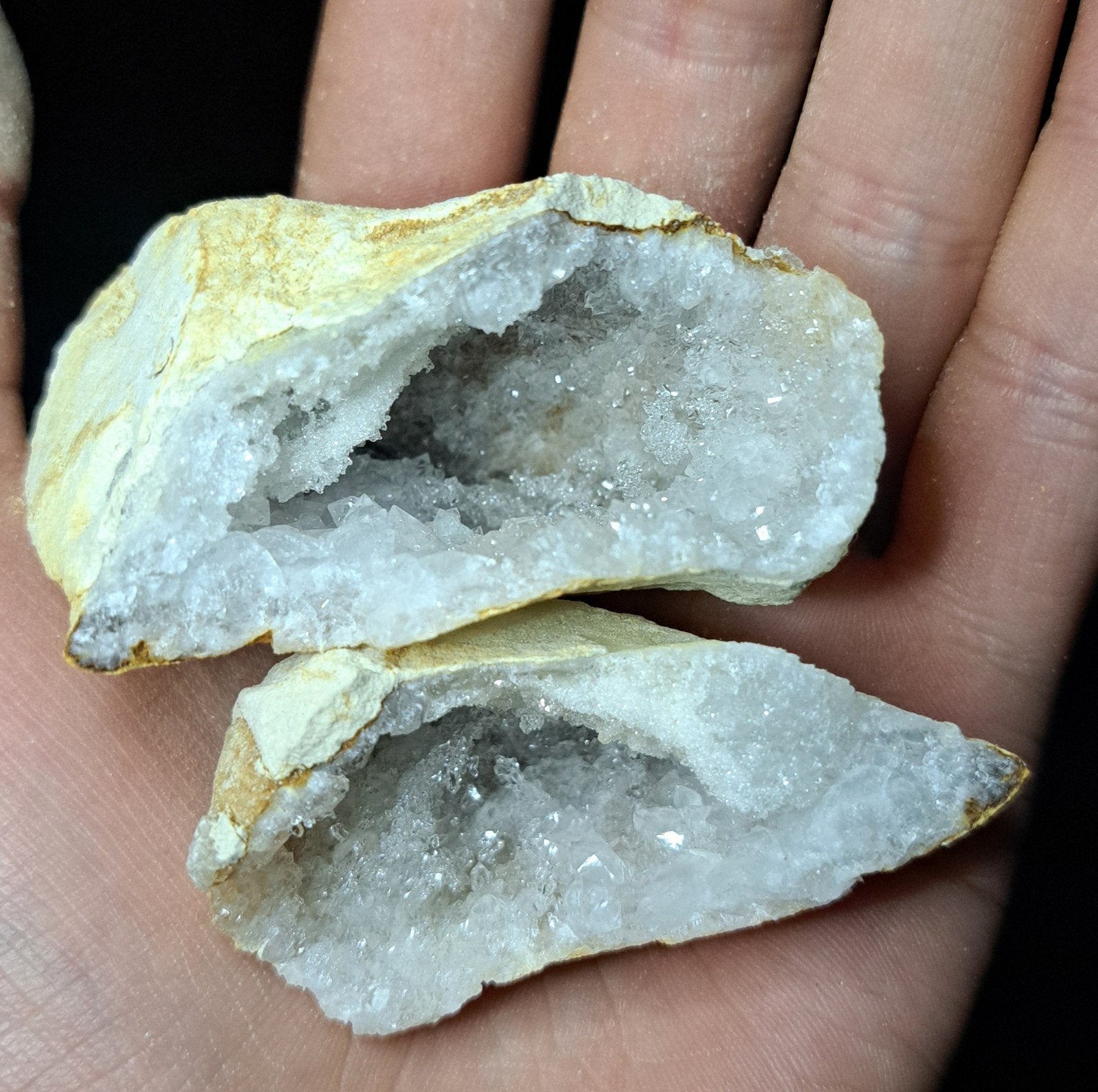Bergkristal bol set edelstenen natuursteen geode kristal, Verzamelen, Ophalen of Verzenden