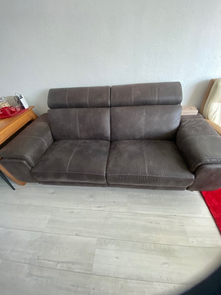 Relax bank bruin, Ophalen, Gebruikt, Minder dan 75 cm, Leer
