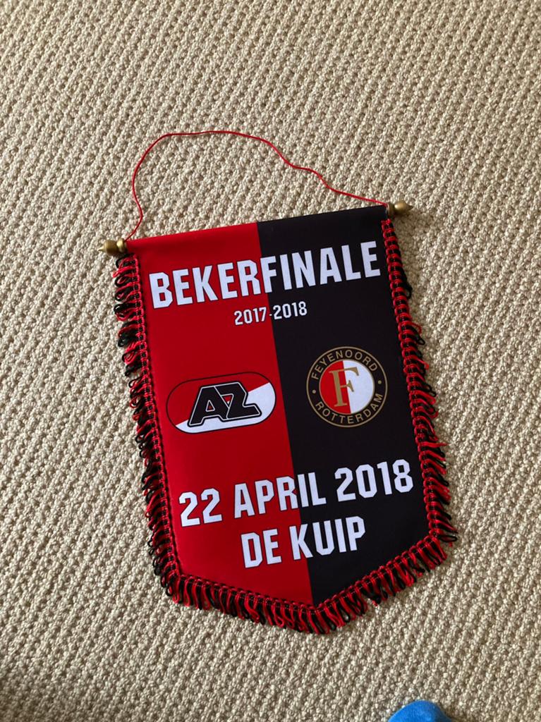vaan bekerfinale knvb feyenoord-AZ, Ophalen of Verzenden, Zo goed als nieuw, AZ, Vaantje of Sjaal