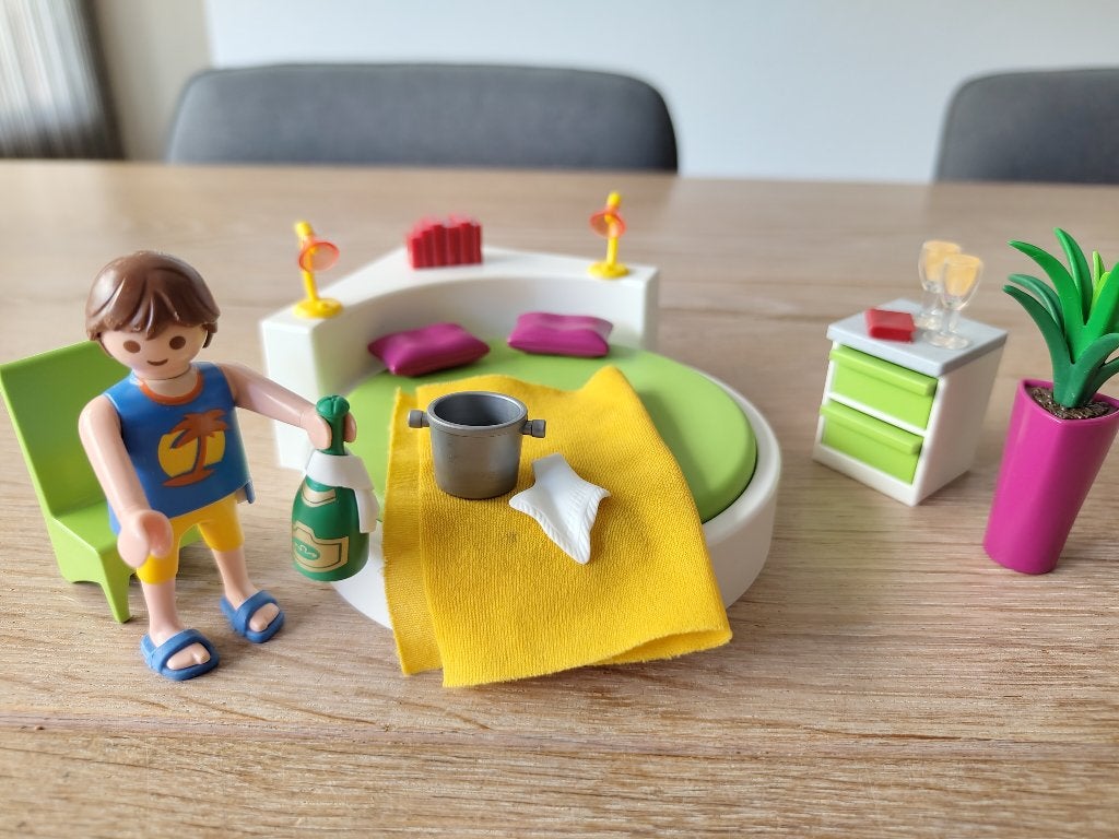 Playmobil City life Slaapkamer met loungebed - 5583 COMPLEET, Complete set, Ophalen of Verzenden, Zo goed als nieuw, City life