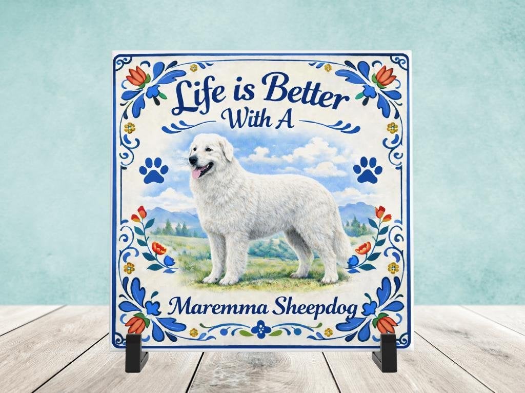 Life is Better With a Maremma Sheepdog - Tegel, Verzenden, Nieuw