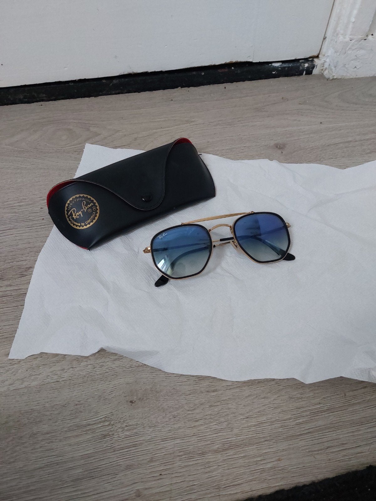 Ray-Ban Marshal II RB3648M 91673F Zonnebril, Zonnebril, Blauw, Ophalen of Verzenden, Zo goed als nieuw