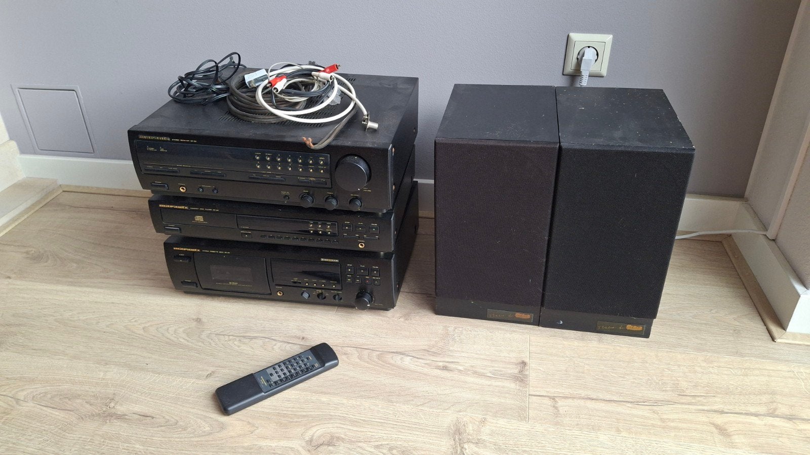 Marantz Stereo Set met Speakers en Afstandsbediening, Gebruikt, Cassettedeck, Losse componenten, Ophalen