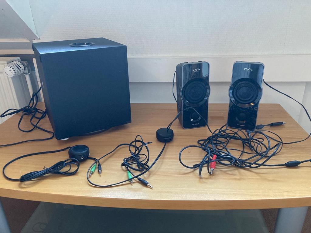 Audio boxen speakers met subwoofer, Overige merken, Gebruikt, Ophalen of Verzenden, Complete surroundset