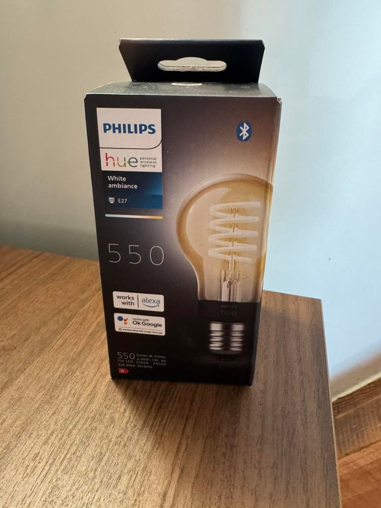 Phlips Hue Filament white ambience - NIEUW - 3 stuks, Huis en Inrichting, Lampen | Losse lampen, Led-lamp, Minder dan 30 watt