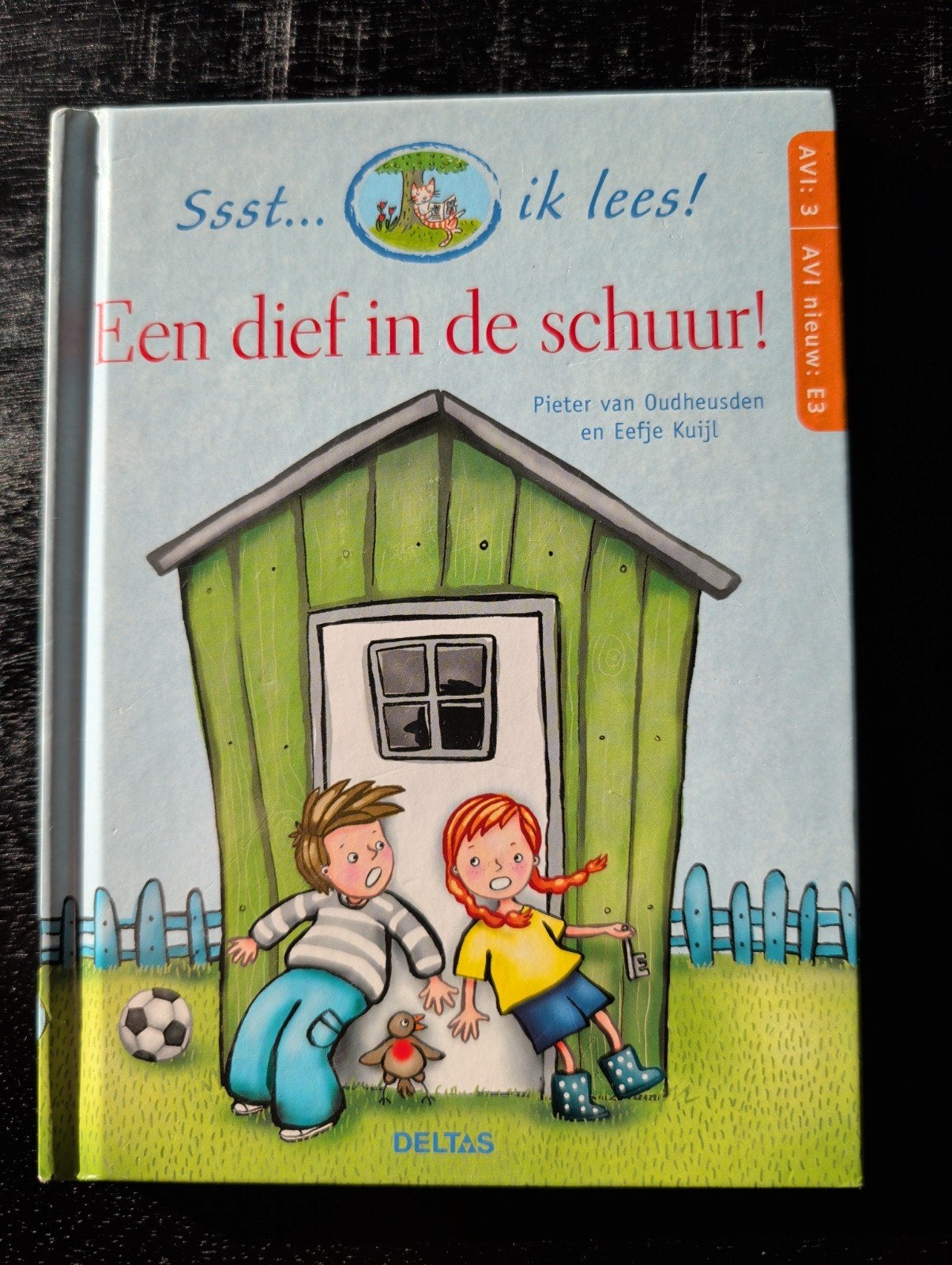 Sssst... ik lees! Een dief in de schuur! avi E3, Boeken, Ophalen of Verzenden, Zo goed als nieuw, Pieter van Oudheusden en Eefje Kuijl