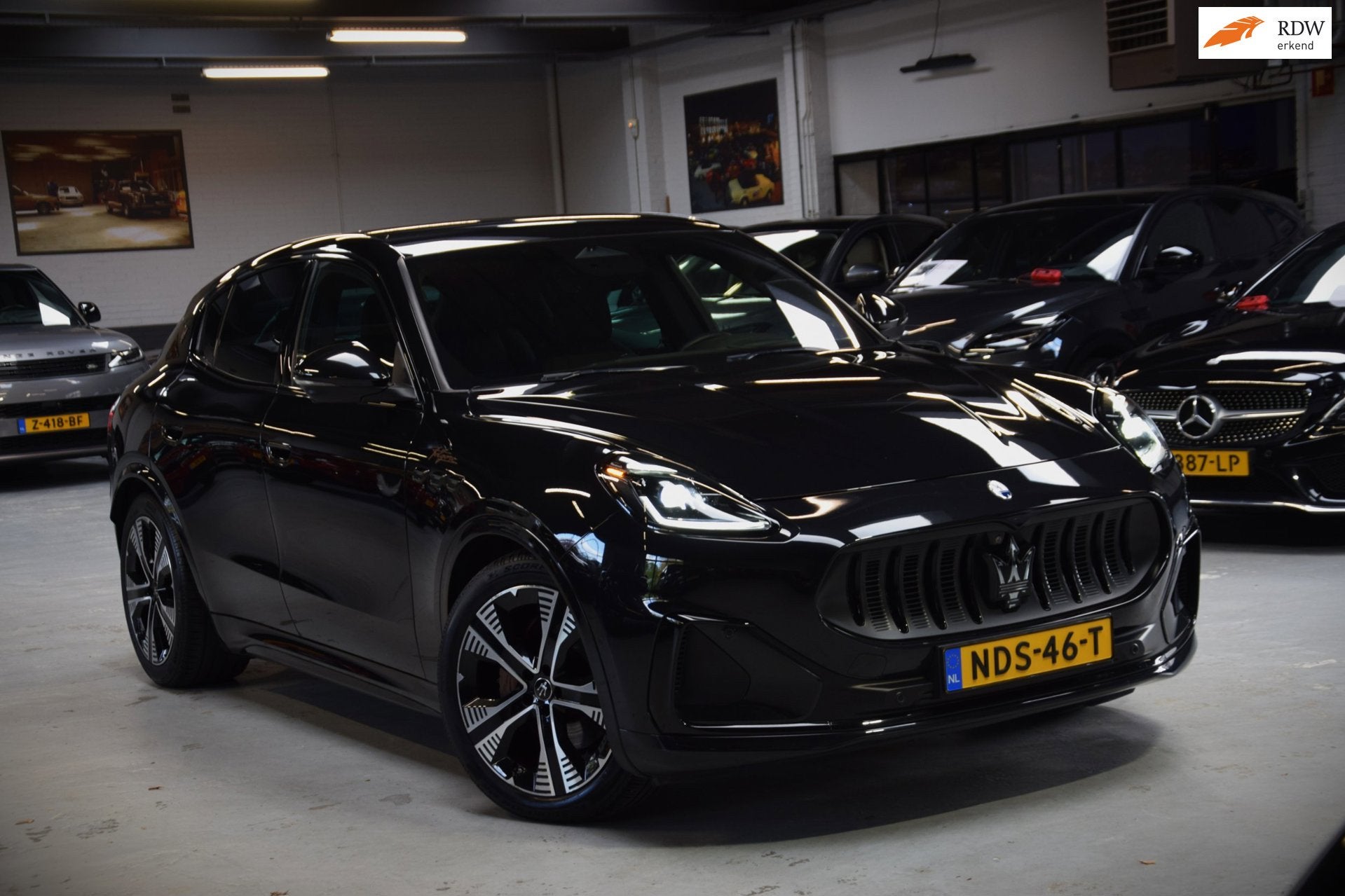 Maserati Grecale AWD Folgore Navi|Leder|551pk!|BTW|ACC|1e Ei, Auto's, Automaat, Zwart, Zwart, Leder