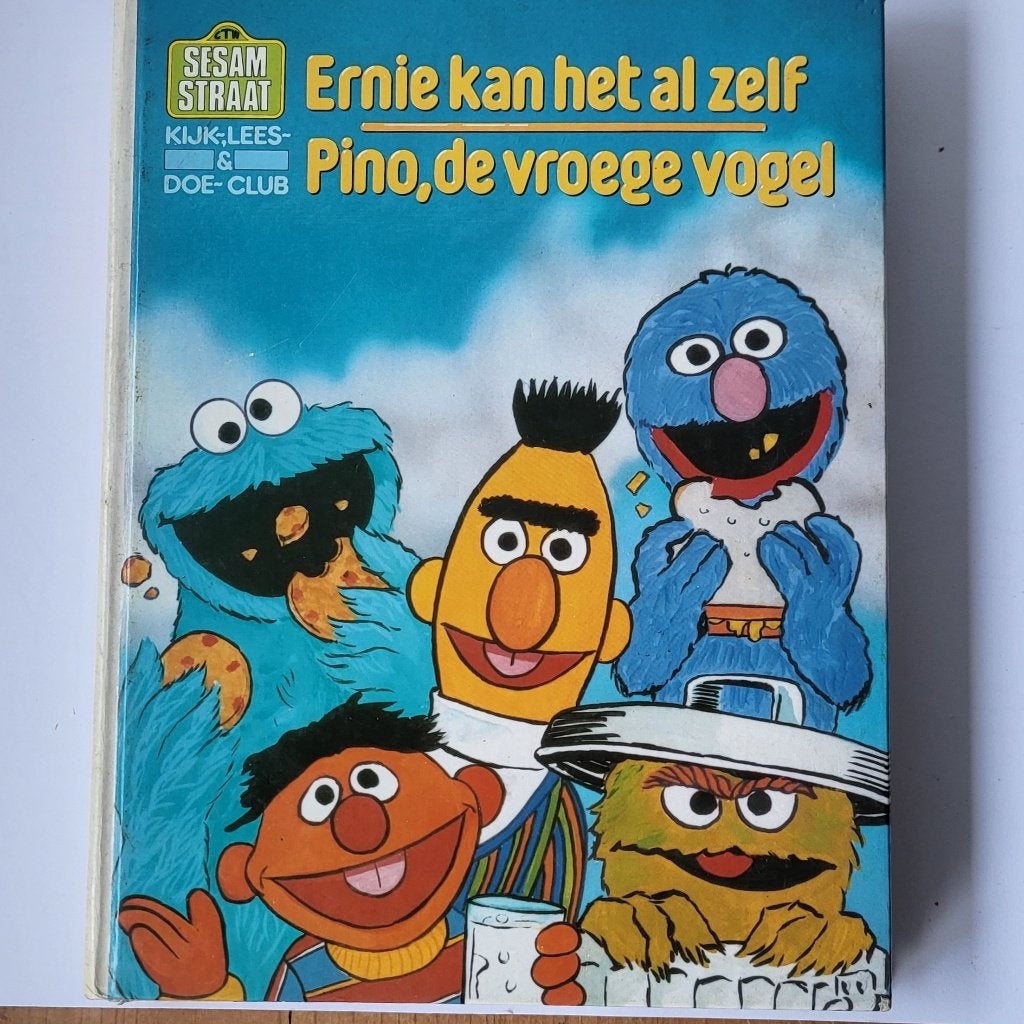 Sesamstraat boeken, borden, bekers en nog vintage cartoon, Ophalen of Verzenden, Huis en Inrichting