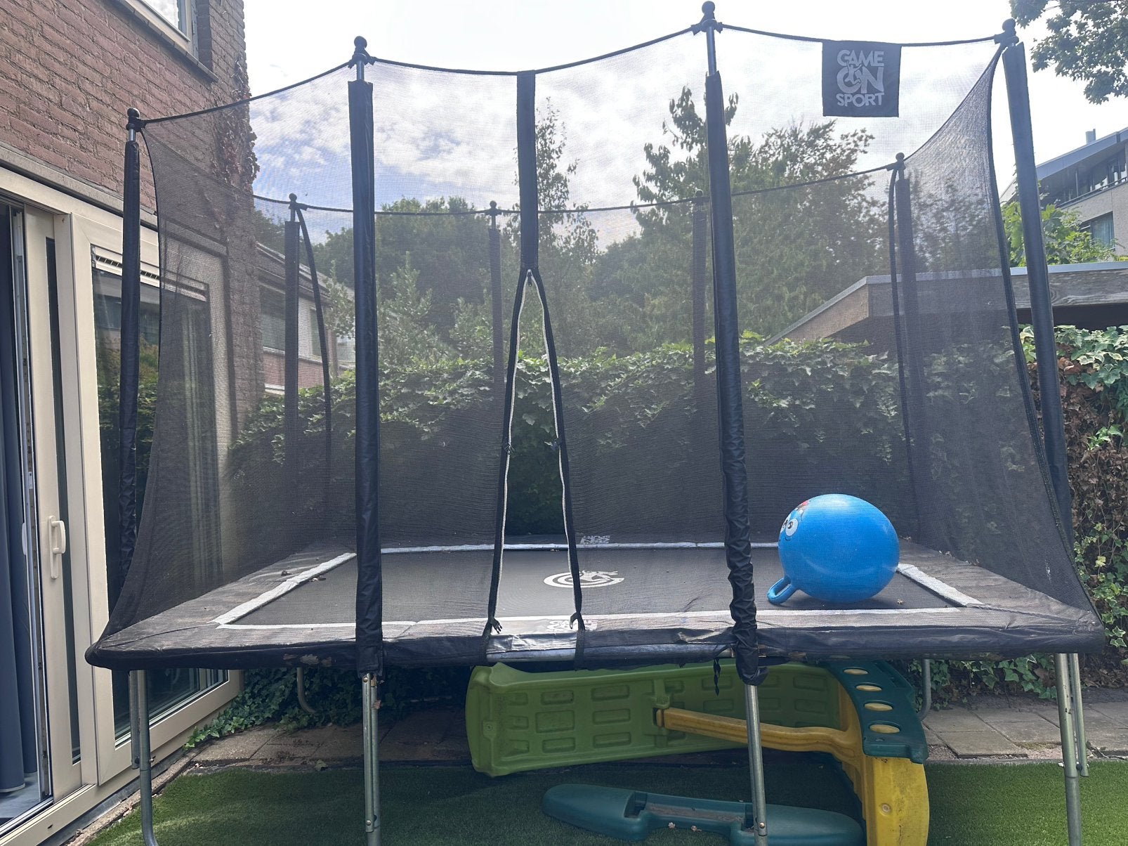 Trampoline, Kinderen en Baby's, Speelgoed | Buiten | Trampolines, Ophalen, Gebruikt