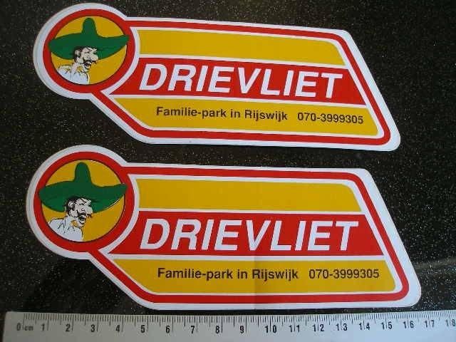 sticker drievliet familie park in rijswijk logo mexicaan, Verzenden, Zo goed als nieuw, Bedrijf of Vereniging