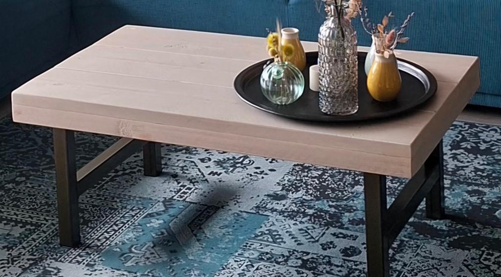 Salontafel, 100 tot 150 cm, Zo goed als nieuw, Minder dan 50 cm, Rechthoekig