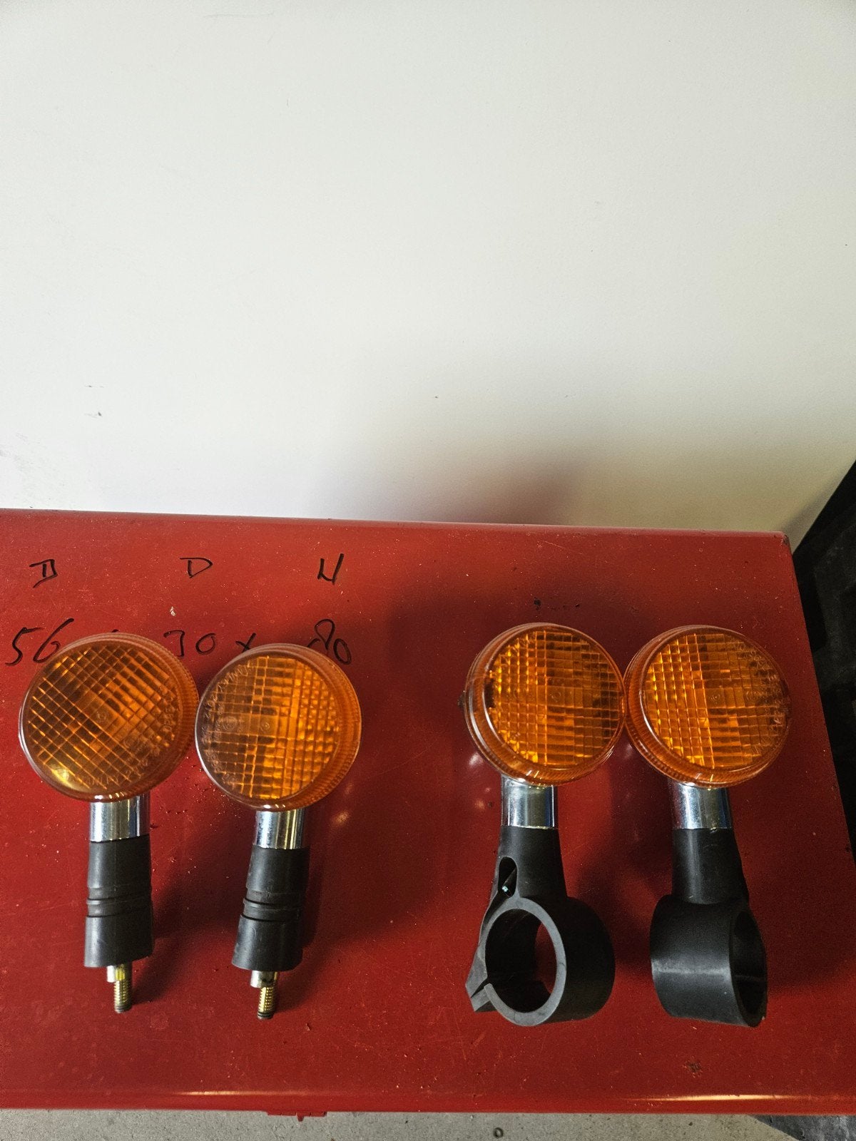 Set van 4 motorfiets knipperlichten, Ophalen of Verzenden, Gebruikt