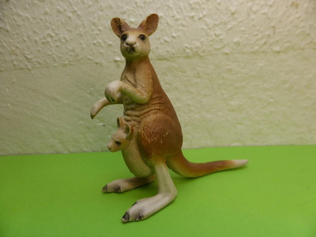 Schleich 14174 kangoeroe, dierfiguur, Ophalen of Verzenden, Gebruikt, Overige soorten, Beeldje of Figuurtje