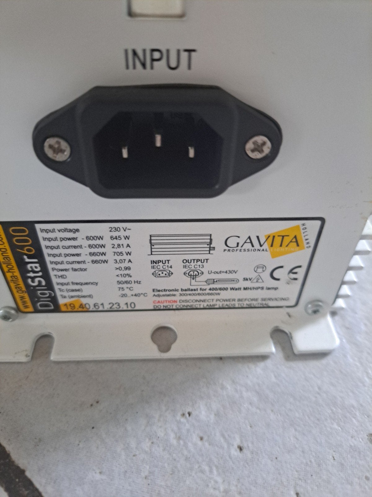 Gavita Digistar 600