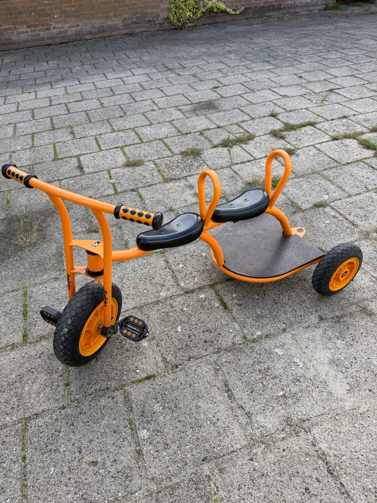 Driewieler voor meerdere kinderen - Oranje, Ophalen of Verzenden, Gebruikt
