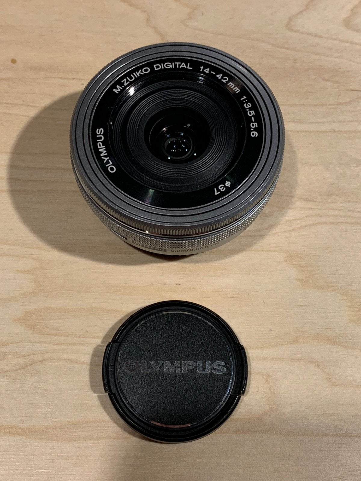 Olympus Zuiko Digital 14-42mm f/3.5-5.6 EZ ED MSC (pancake), Gebruikt, Micro Four Thirds, Olympus, Ophalen of Verzenden