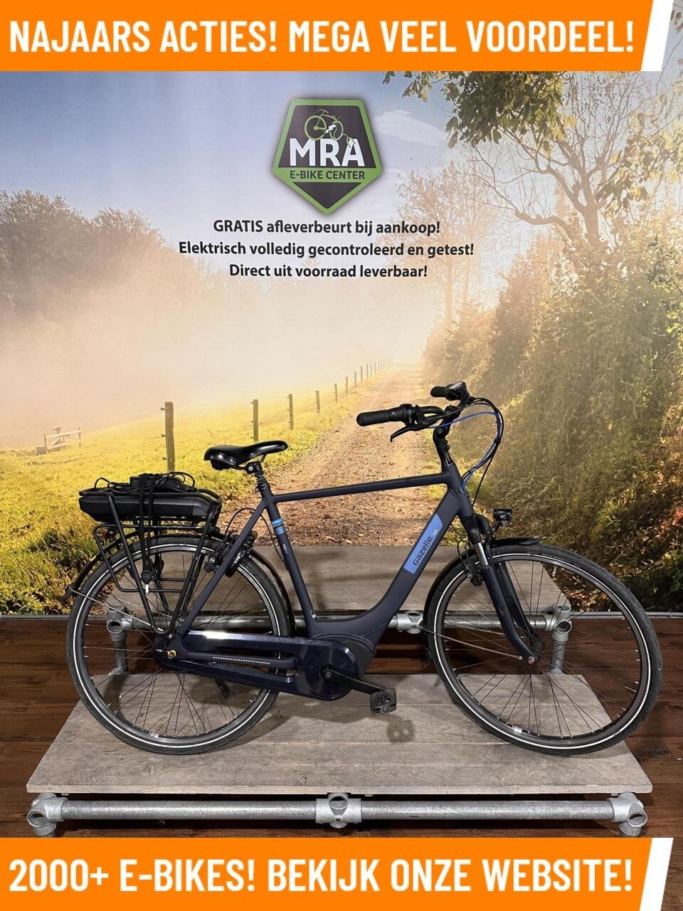 Gazelle Paris C7 elektrische fiets met BOSCH middenmotor!