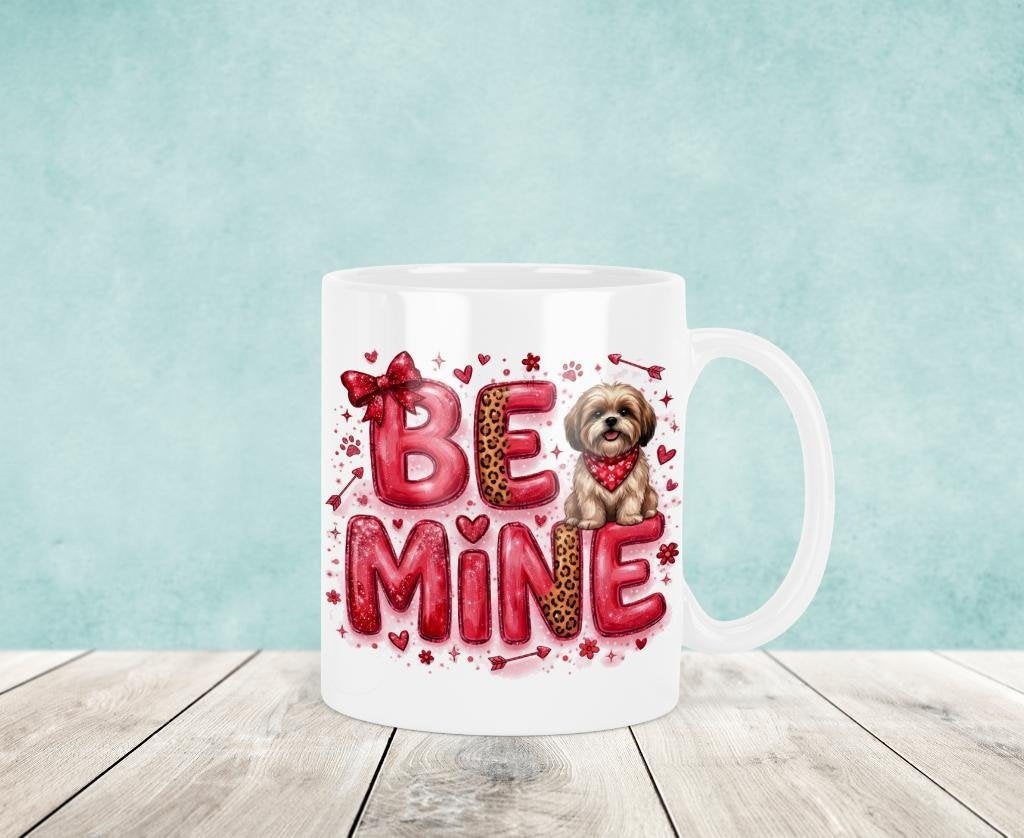 Shih-Tzu - Be Mine Valentijnsdag Mok, Verzenden, Keramiek, Nieuw, Overige stijlen