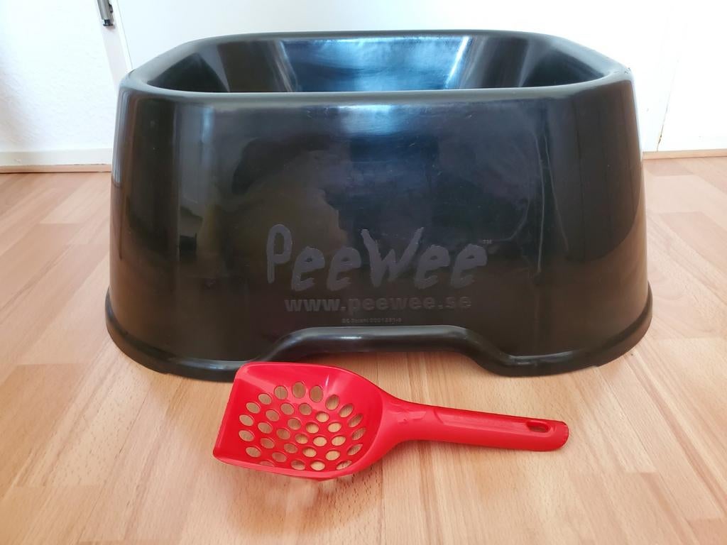 Kattenbak Peewee zwart, Ophalen of Verzenden, Zo goed als nieuw