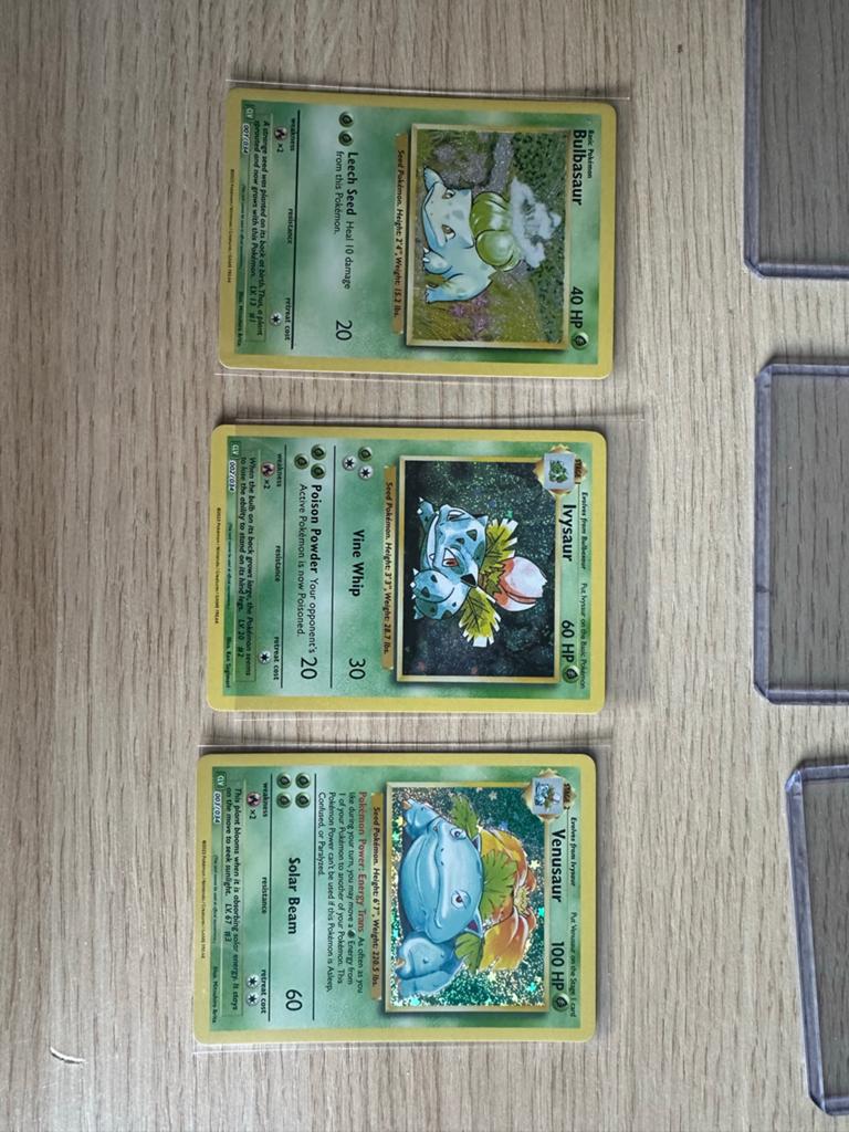 Pokémon Classic Collection: Bulbasaur, Ivysaur, Venusaur Set, Ophalen of Verzenden, Zo goed als nieuw, Meerdere kaarten, Foil