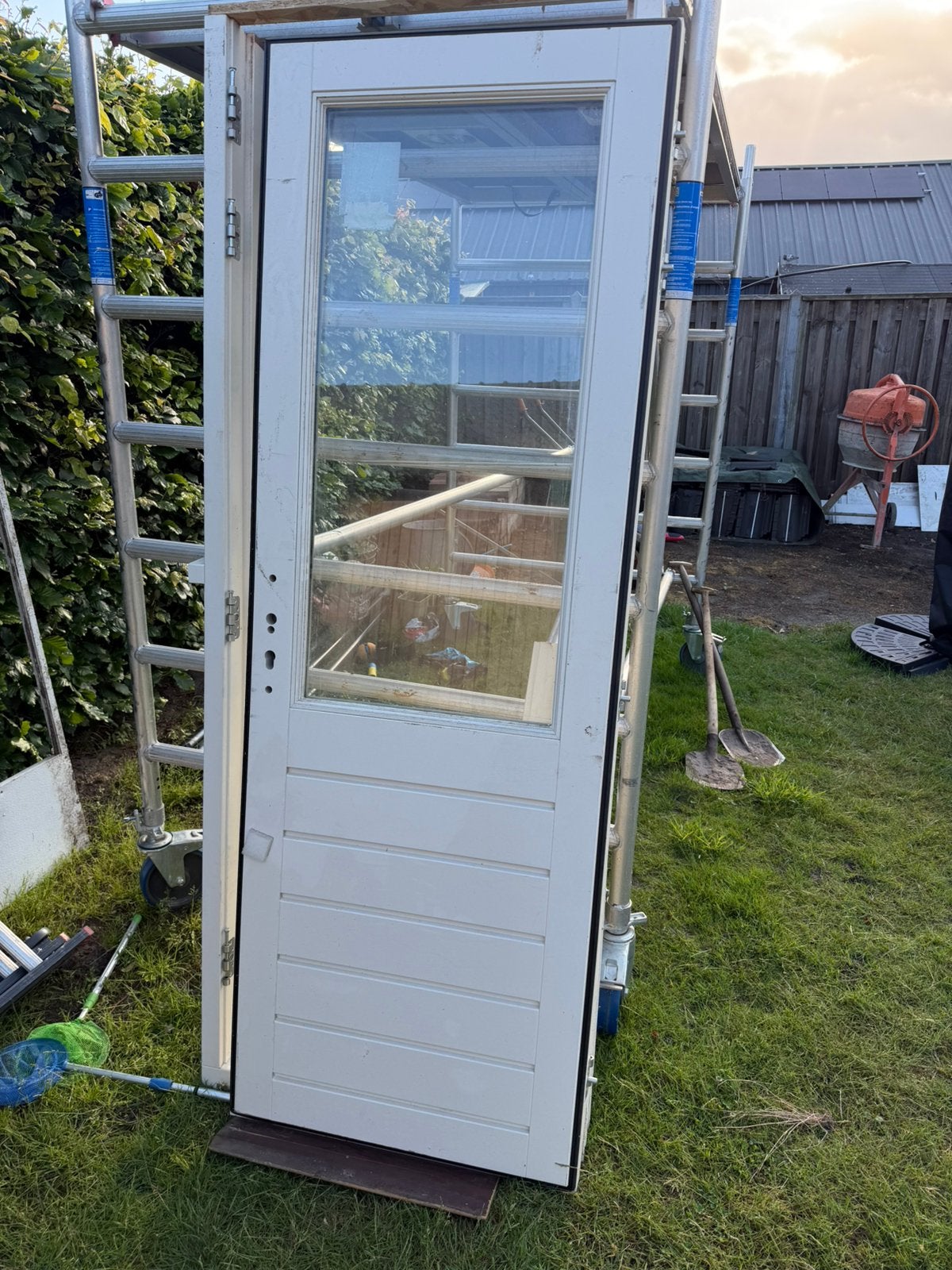 Nieuwe Buitendeur met Kozijn, HR+ Glas en 3-Puntssluiting, Ophalen, 80 tot 100 cm, Nieuw, 200 tot 215 cm