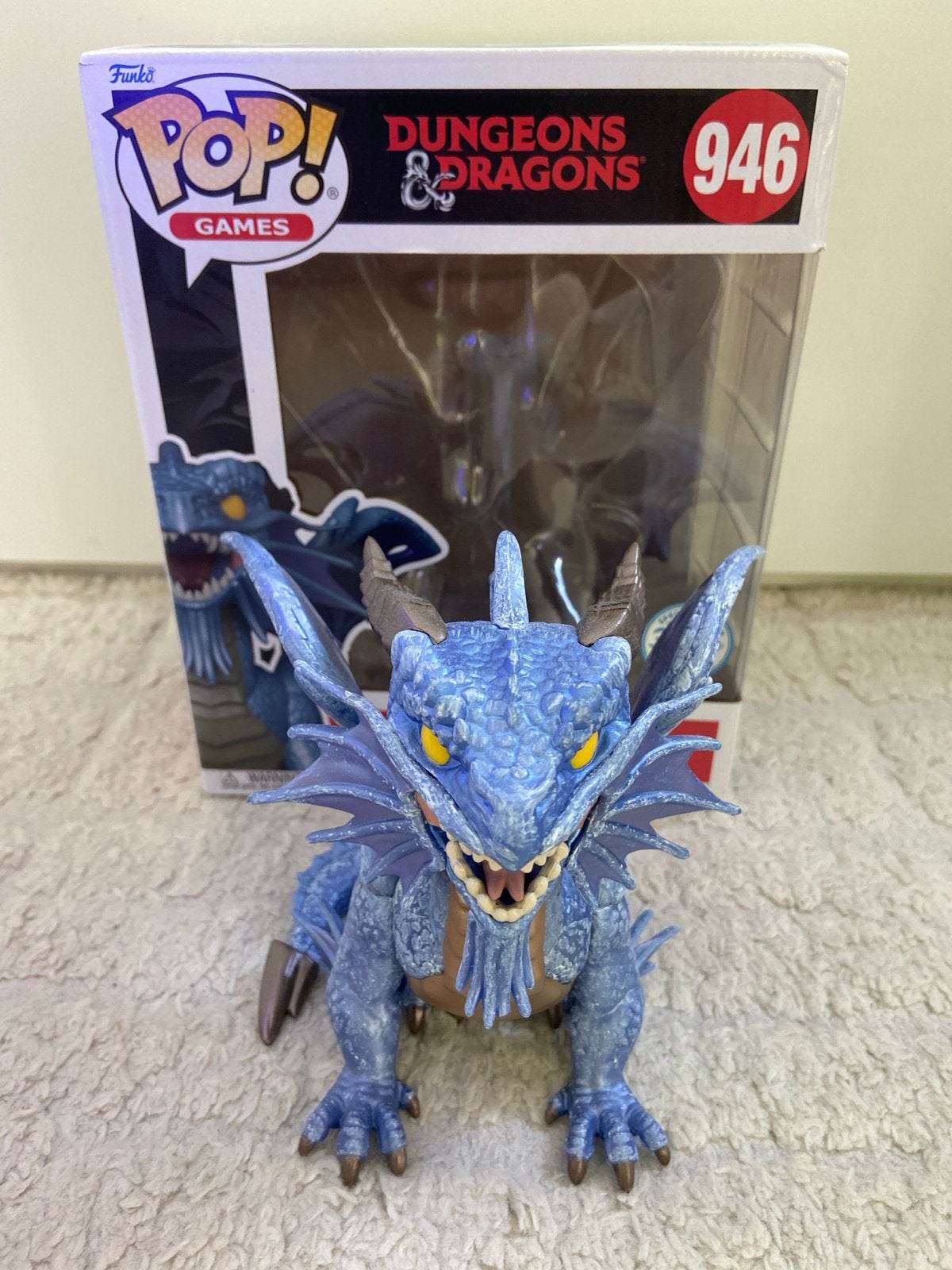 Funko Pop Dungeons & Dragons 946 Blue Dragon, Ophalen of Verzenden, Zo goed als nieuw