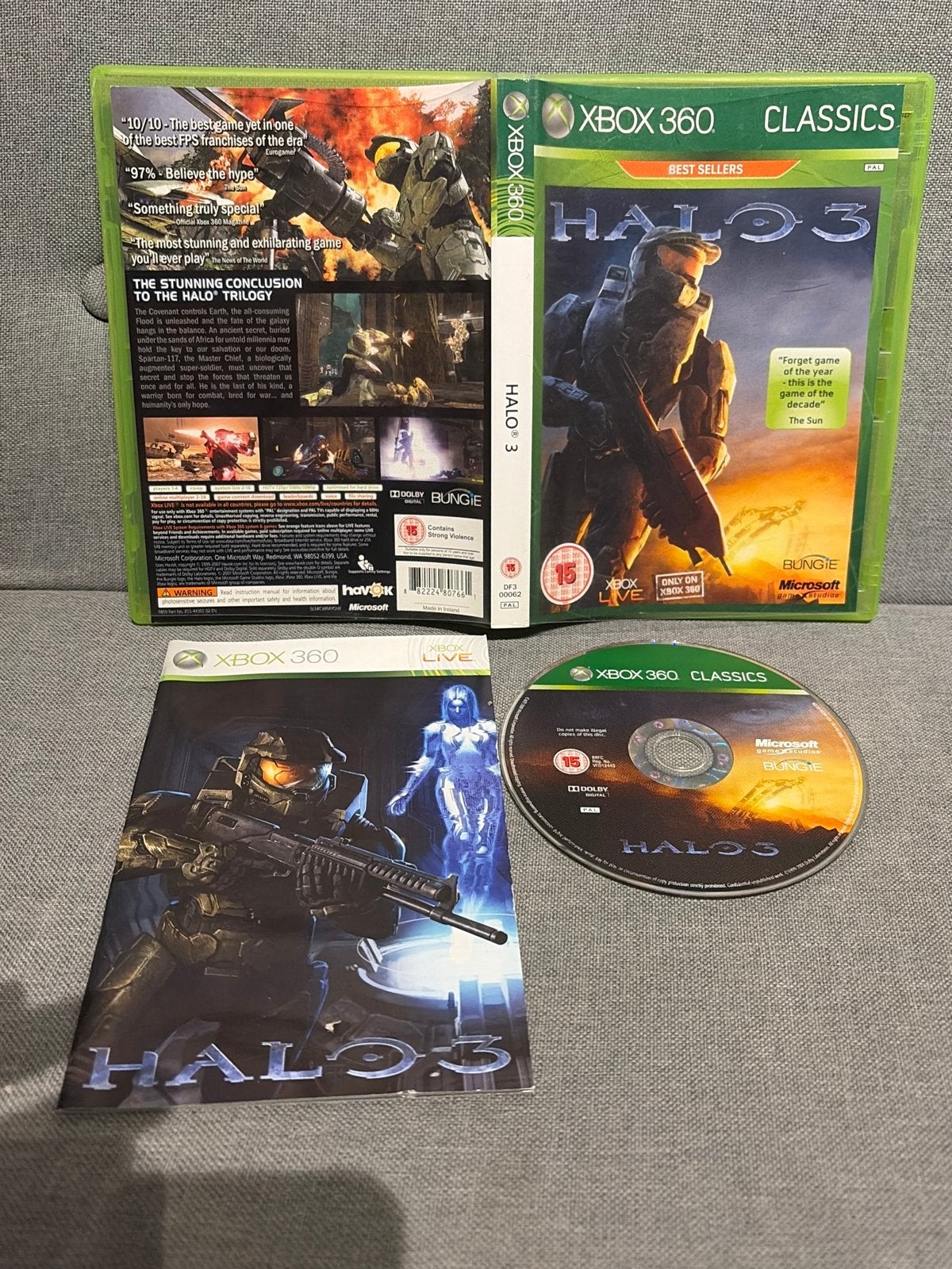 Halo 3 Xbox 360 Classics - Gebruikt, Online, Gebruikt, Shooter, 1 speler