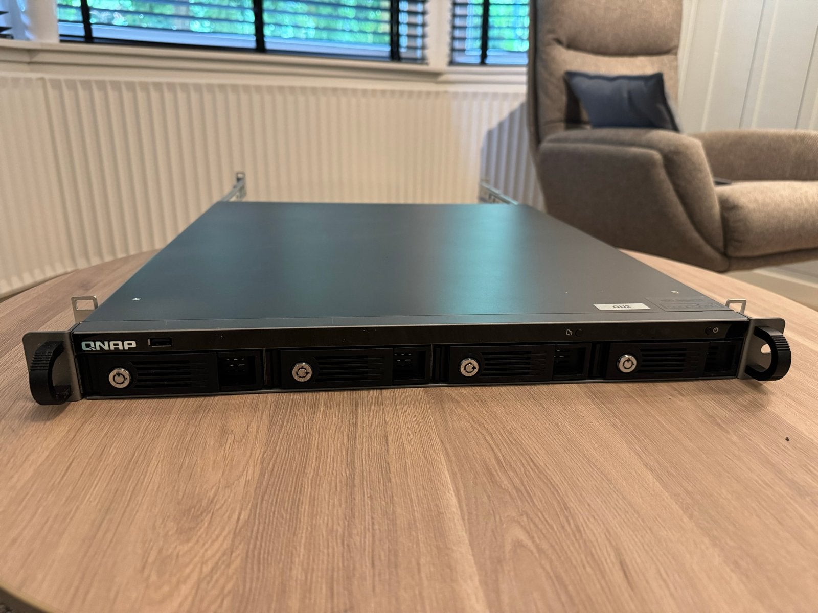 QNAP TS-419U Rackmount NAS Server (excl. HDD's), Ophalen, Gebruikt